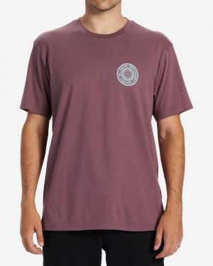 Vintage Violet Men's Billabong Praise T-Shirt | 713285HVS