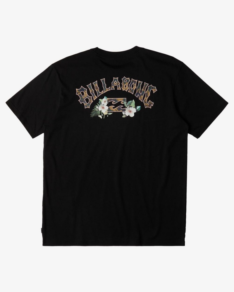 Black Men\'s Billabong Lazarus Arch Short Sleeve T-Shirt | 156072EGZ